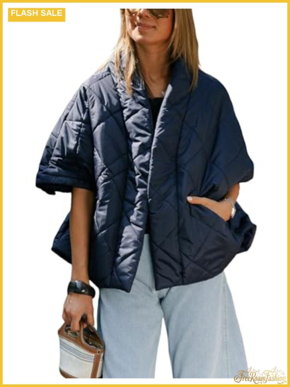 Quilted Puffer Vest Lightweight Loose Fit Women's Winter Outerwear